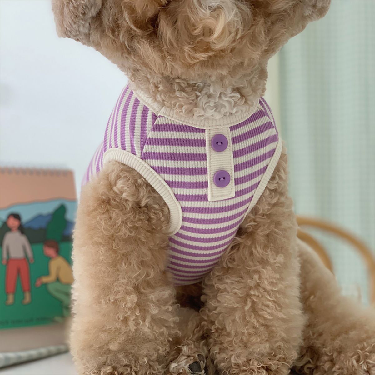 ペット服 ストライプベスト テディ ビションフリーゼ ポメラニアン 小型犬&中型犬 キャット&ドッグウェア 犬 服 犬の服 犬 洋服 犬の服夏 犬洋服
