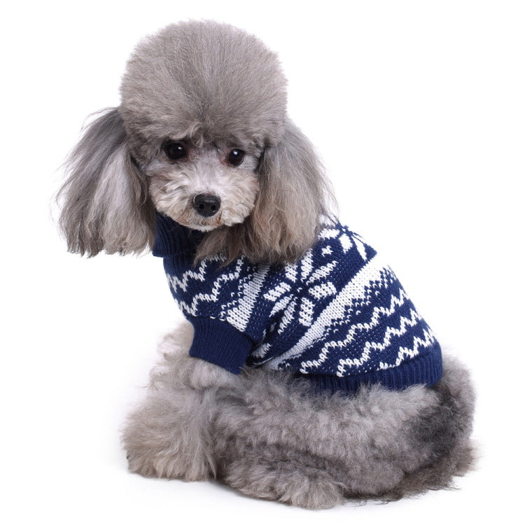 2023年新作入荷 ペット服 犬 服 Tシャツ ドッグウェア犬服クリスマス衣雪花セーターハロウィンペット服セーターヘラジカ衣犬セーター