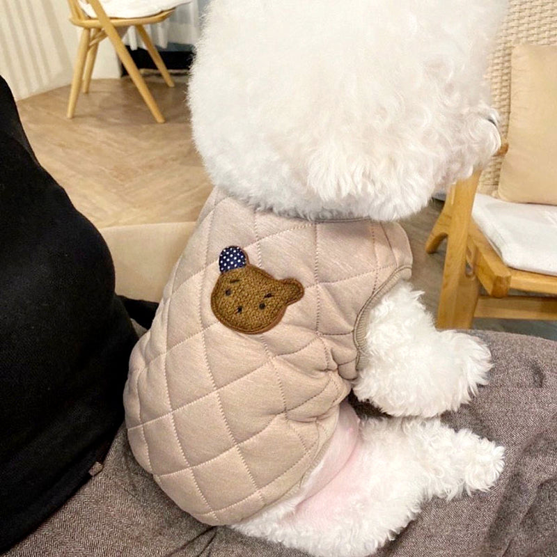 ペット服 犬の服 犬猫服 厚手 テディビーベア ヨークシャー 小中型犬 服 快適 ペット用品 犬用品 散歩 防寒 秋冬服