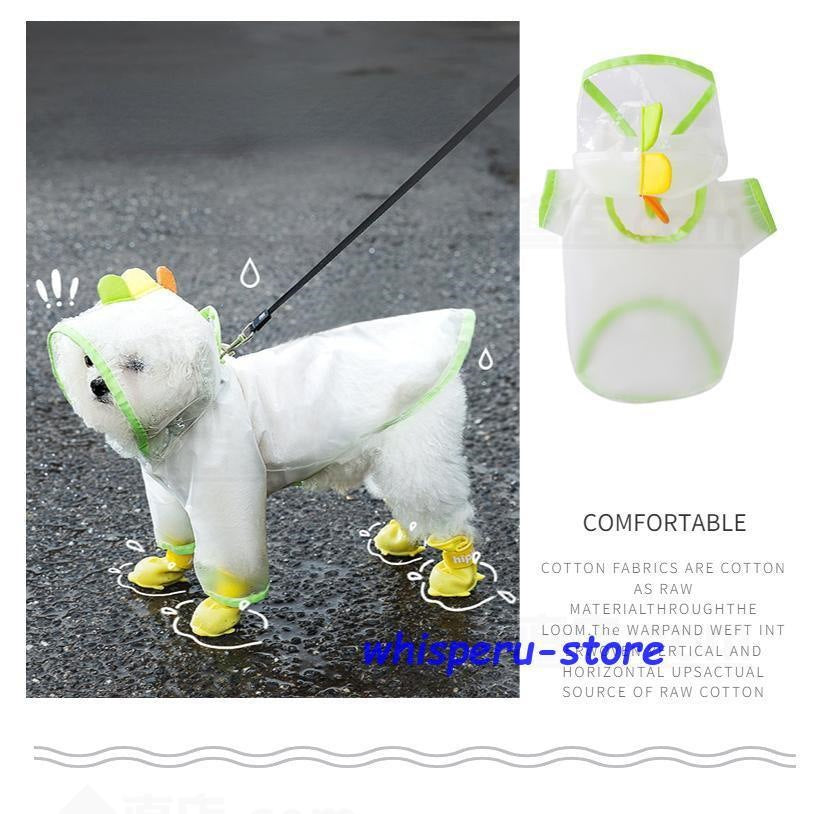 犬 レインウェア 小型犬 中型犬 レインコート 雨具 品質いいな新品 フード付き ウェア ポンチョ 梅雨対策 犬の服 ペット用品 レイングッズ 雨カッパ レインウエア