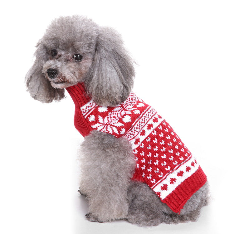 2023年新作入荷 ペット服 犬 服 Tシャツ ドッグウェア犬セーターペットクリスマスセーターニットハイネックペット服セーター犬セーター