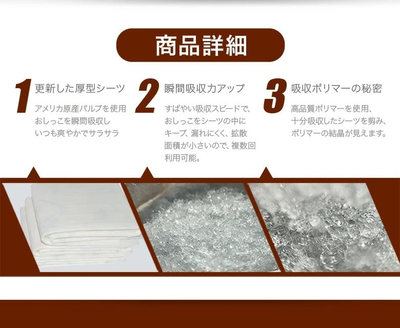 <a href="https://www.qoo10.jp/gmkt.inc/Search/brand.aspx?brandno=109151" target="_blank" class="title_brand" id="btn_brand" title="Honeycare">Honeycare</a>ペットシーツ 中厚型 ペットシート厚型 サイズ選択可 レギュラー ワイド スーパーワイド 香り付き 香りの選択