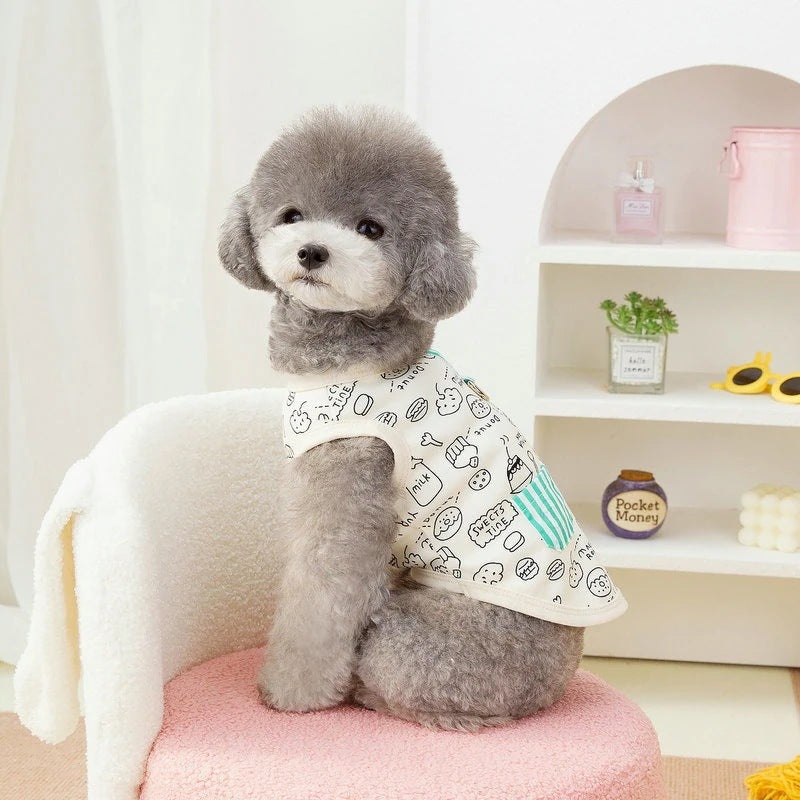 【新作犬猫服 登場】 犬服 ペット服 犬 洋服 春夏薄手ペットベスト犬服小型犬中型犬ペット猫服