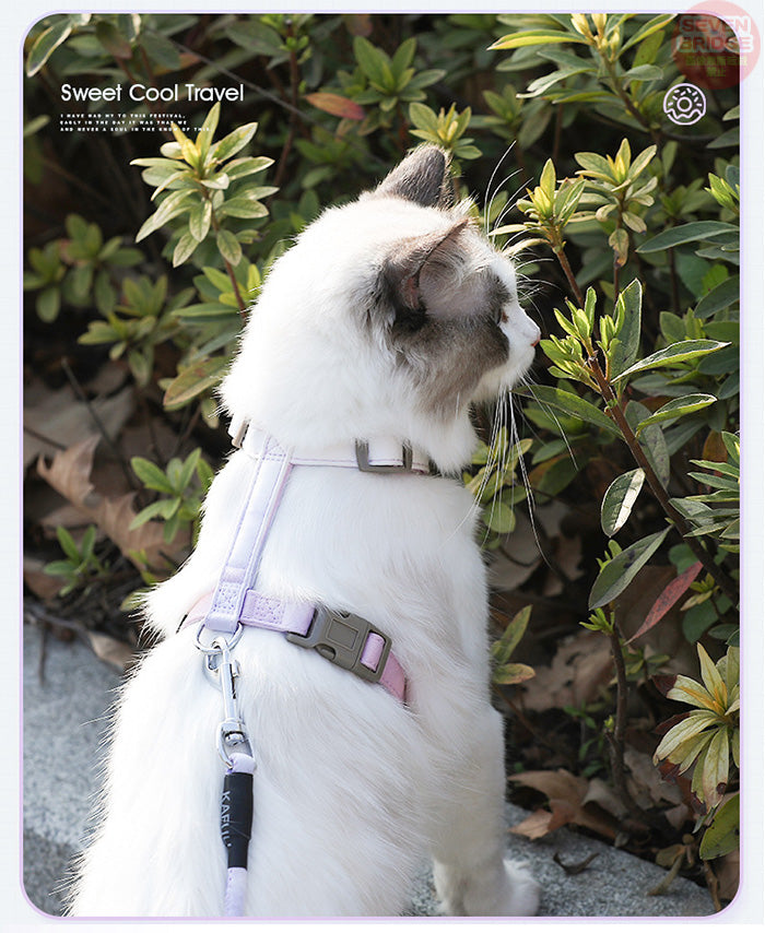 ハーネス ウェアハーネス 猫 脱げにくい キャット リード付 胴輪 犬 ドッグ 服 カラフル 体に優しい ペット