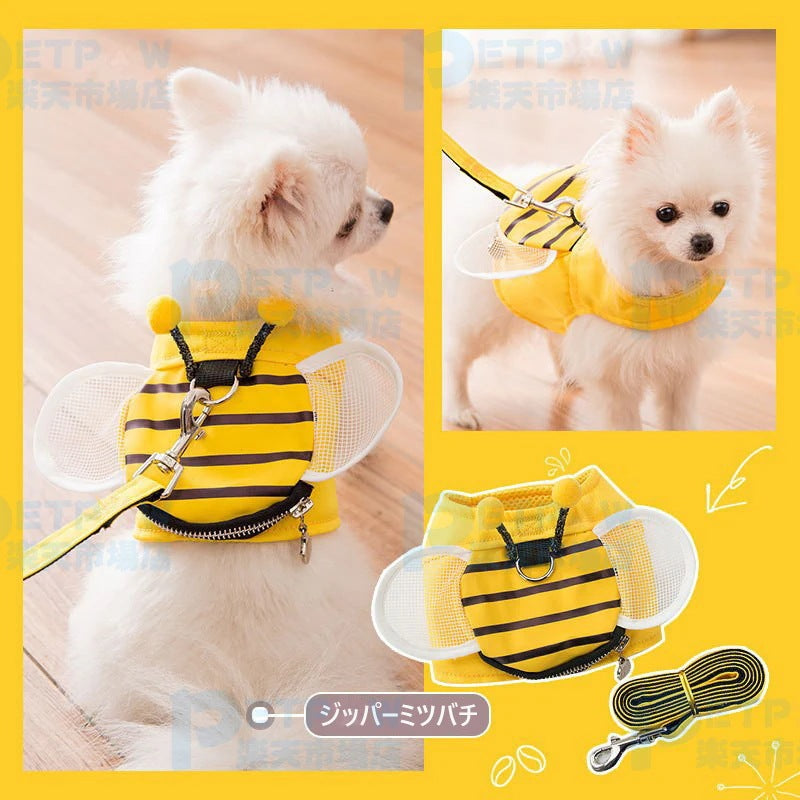 服 + けん引ロープピート犬服犬胸ストラップネット通服けん引ロープは犬の散歩ロープで調節できます