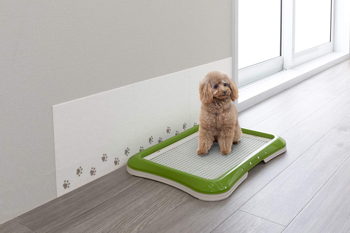 サンコー おくだけ吸着 壁汚れ防止シート 3枚入 25×30 犬用 イヌ おしっこ 飛び散り防止 掃除便利 壁に貼れる 剥がせる 【日本製 消臭 洗える】 ホワイト KV-35
