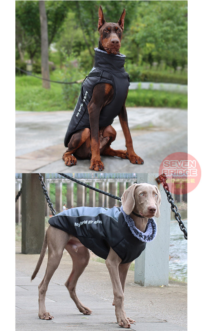 防風 ウェア ハーネス 大型犬 防水 反射 防寒 中型犬 ベスト 一体型 ジャケット 犬 服 暖かジャケット ペット