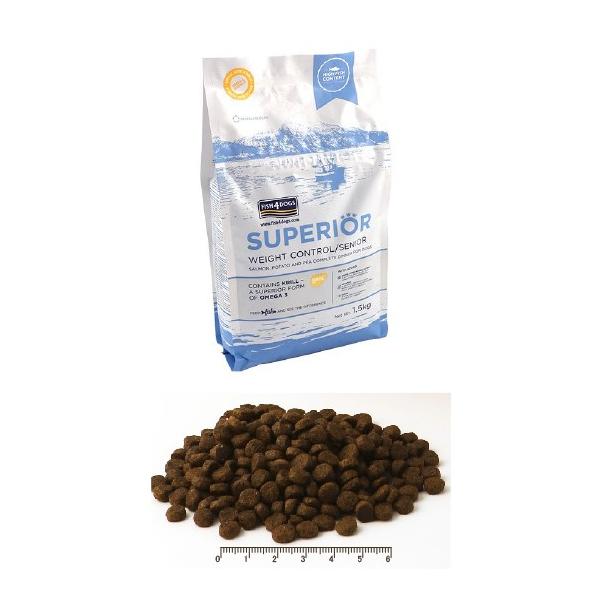 FISH 4 DOGS フィッシュ4ドッグ スーペリア ウェイトコントロール 3kg 3000g 1.5kgx2個 ドッグフード