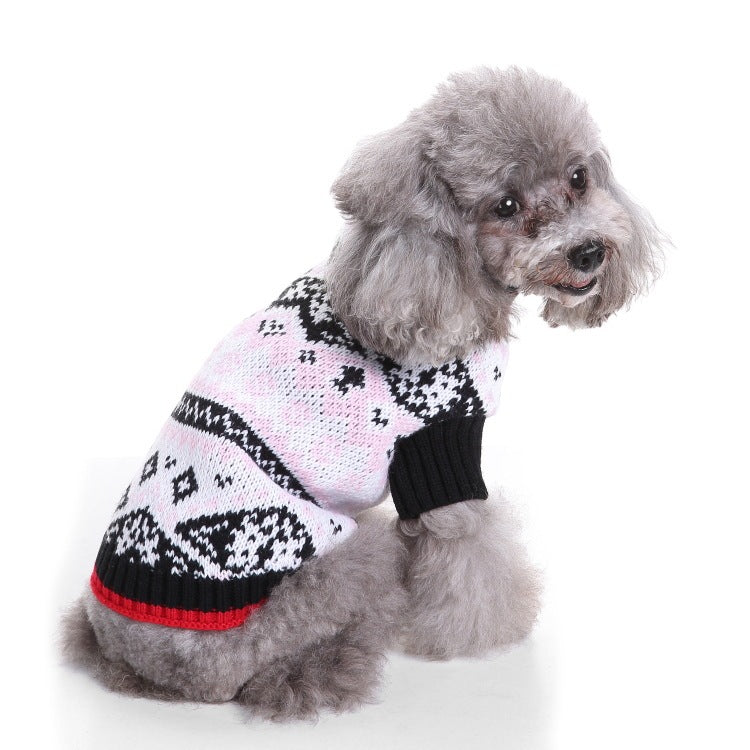 2023年新作入荷 ペット服 犬 服 Tシャツ ドッグウェア犬服クリスマス衣雪花セーターハロウィンペット服セーターヘラジカ衣犬セーター