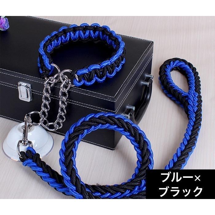 首輪 リード 2点セット 犬用 ペット用 ハーフチョーク リーシュ 1.2m 1.5m チェーン 牽引綱 シンプル お散歩 お出掛け ペット用品 ペッ