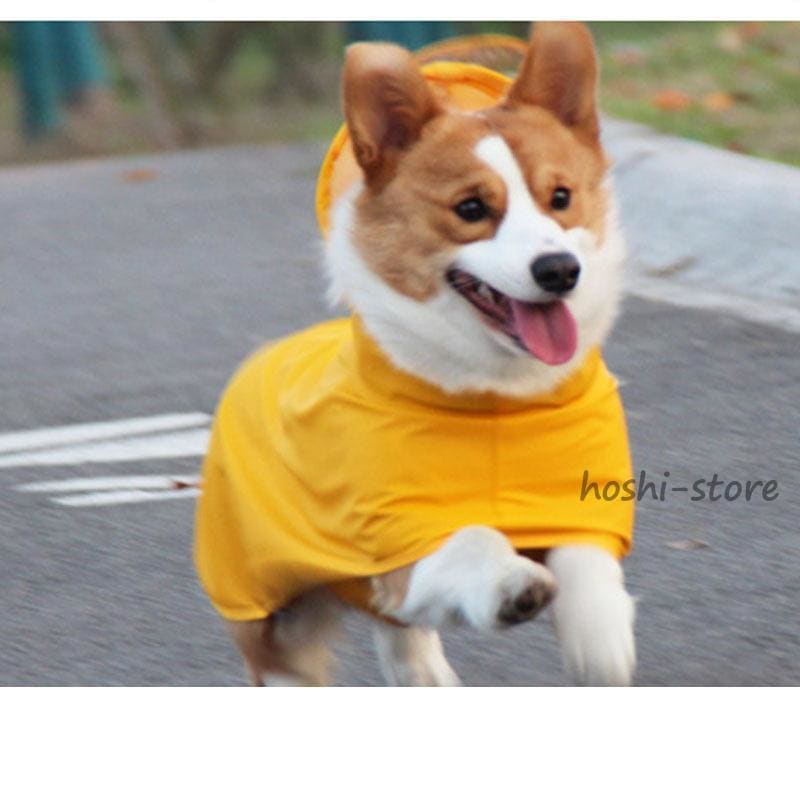 犬用レインコート 犬レインコート ポンチョ型 ドッグウェア 犬カッパ 雨具 雨対策 散歩 お出かけ 腹当て 透明フード付き 小型犬 中型犬 大型犬