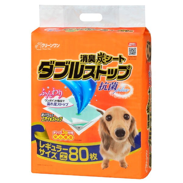 <a href="https://www.qoo10.jp/gmkt.inc/Search/brand.aspx?brandno=66334" target="_blank" class="title_brand" id="btn_brand" title="ペティオ">ペティオ</a>消臭炭シート ダブルストップ レギュラー 80枚