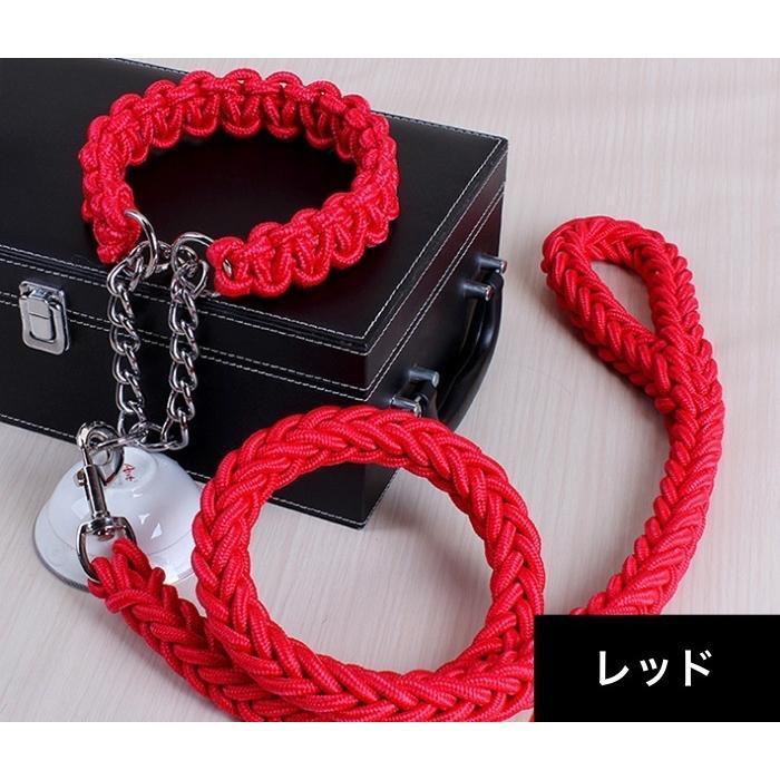 首輪 リード 2点セット 犬用 ペット用 ハーフチョーク リーシュ 1.2m 1.5m チェーン 牽引綱 シンプル お散歩 お出掛け ペット用品 ペッ
