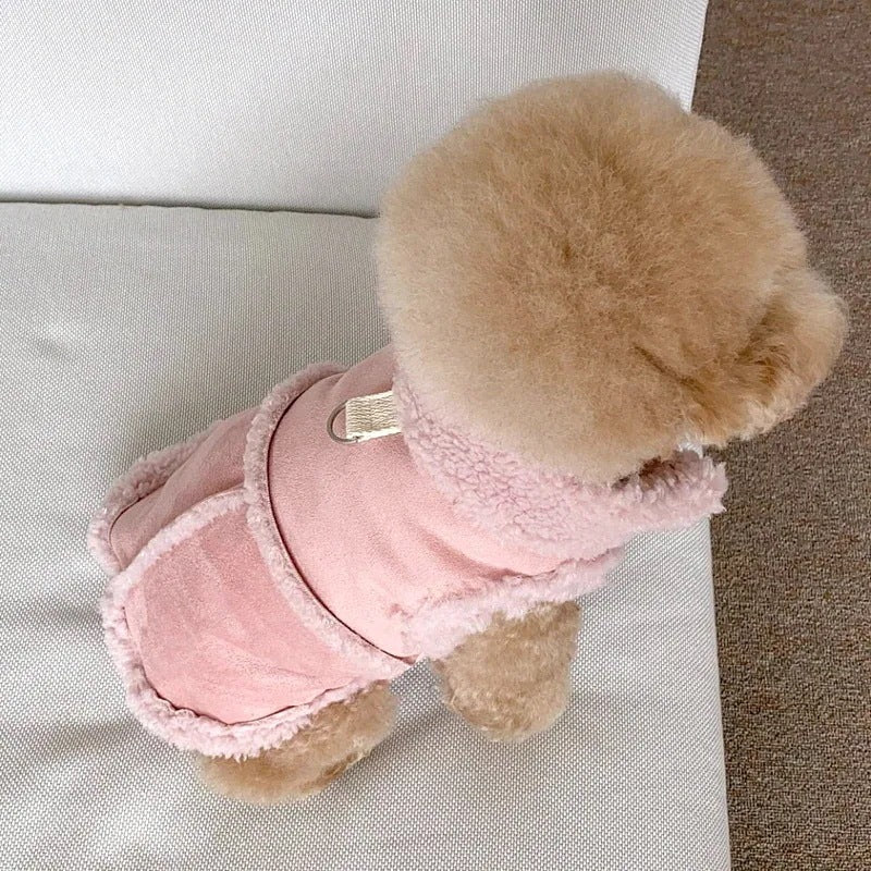 ペット服 犬の服 犬猫服 テディビーベア ヨークシャー 小中型犬 服 快適 ペット用品 犬用品 ベストを牽引 散歩 防寒 秋冬