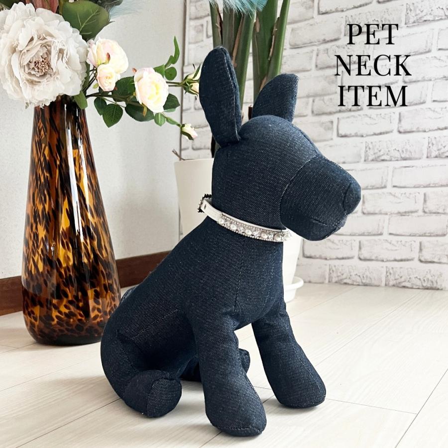 キラキラ pet Accessory ペットアクセサリー チョーカー おしゃれ首輪 neck 猫用首輪 パール 首輪 犬用首輪