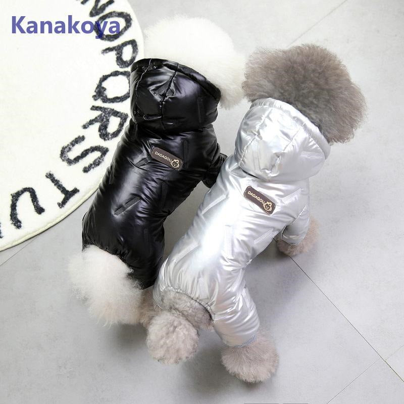 犬服 ペットウェア 秋 冬 中綿入り フード付き 裏ボア 裏起毛 保温 防寒対策 あったか ドッグウェア 小型犬 中型犬 犬用 愛犬 猫 お散歩