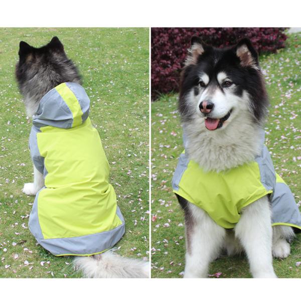 犬用 レインコート ポンチョ 中型犬 大型犬 ドッグウェア かわいい ペット 服 ウェア 雨具 防水