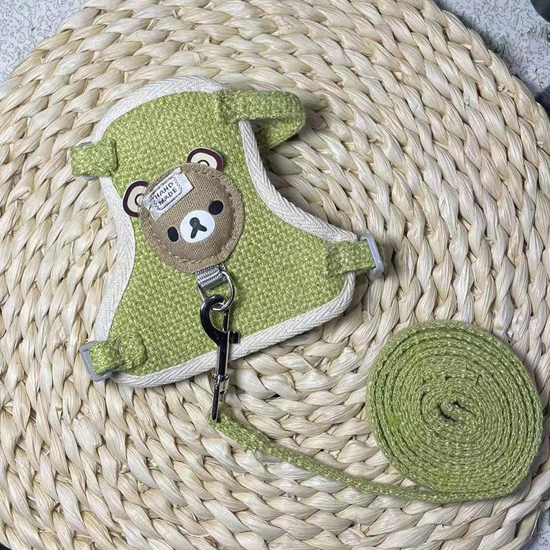 新商品プロモーション,数量限定 ペット用品 ハーネスとリード2点セット 犬用 猫用 犬猫兼用 全6色 素材ポリエステル綿混紡 麻 リード長さ110cmリード幅Sサイズ1cm Mサイズ1ペット用品 ハ
