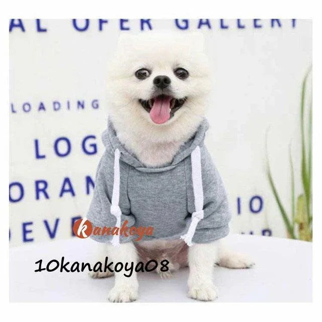 犬服 パーカー 小型犬 中型犬 秋 冬 猫 犬の服 フード付き 裏起毛 フリース ペット服 プードル チワワ ダックス プルオーバー ポケット付