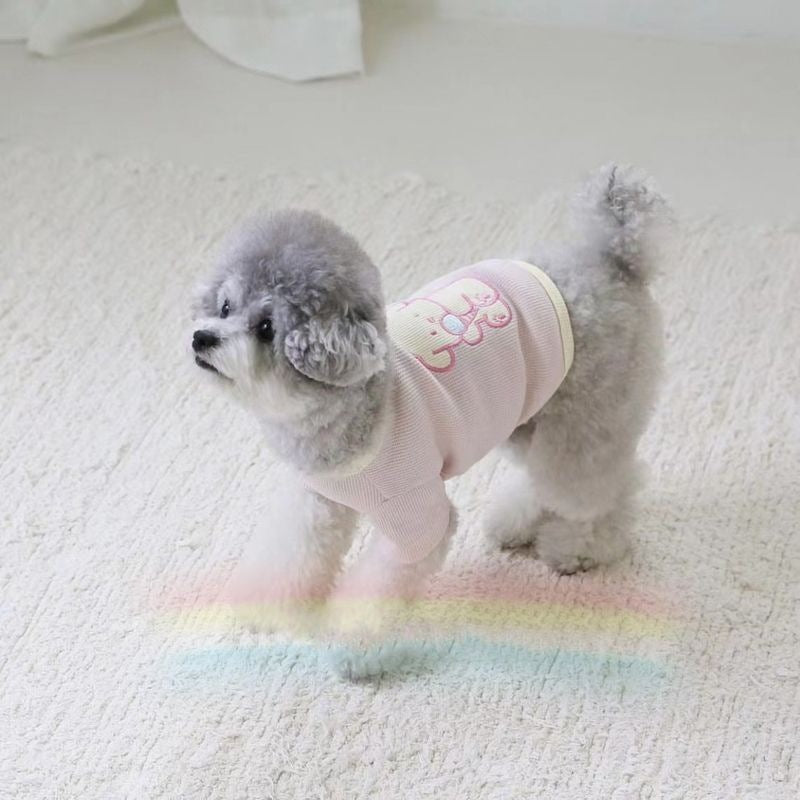 ペット服 猫 犬服 刺繍 ワッフル 春 秋 夏 ボトム ファイター プードル ビションフリーゼ犬 服 犬 犬の服 犬 洋服 犬の服夏 犬洋服