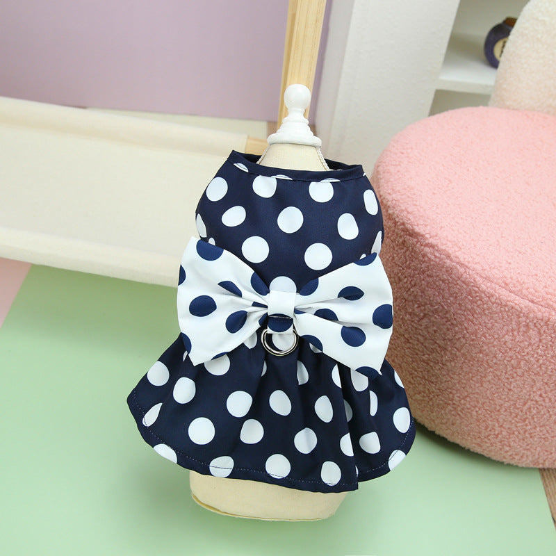 【新作犬猫服 登場】 犬服 ペット服 犬 洋服 ペット猫犬服夏薄型ペット服スカートリーシュスカート
