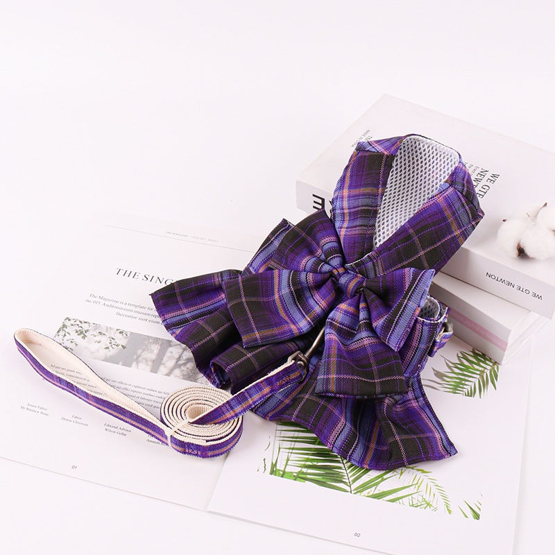 ペット リード 犬 猫 洋服 jk ベストタイプ リード 洋服 テディベア お出かけ チェストストラップ 犬 リード グッズ r n r n
