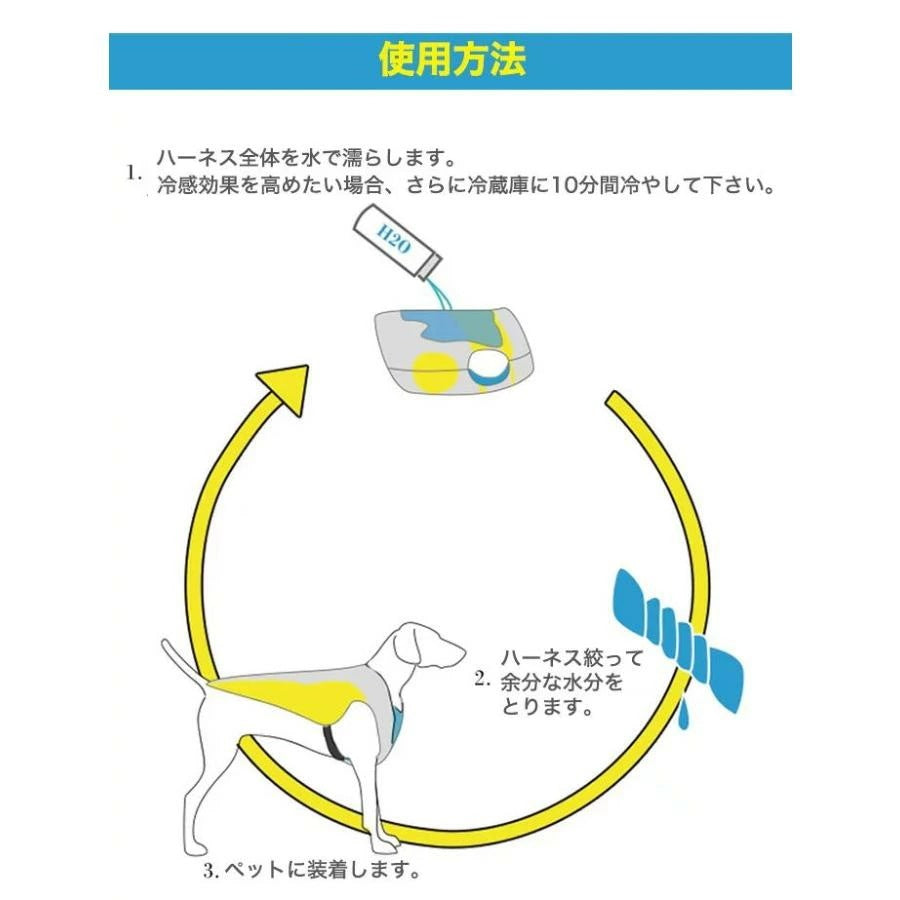 新商品プロモーション,数量限定 犬 ハーネス クール 冷却 冷感 ペット 服 胴輪 ドッグ メッシュ犬 ハーネス