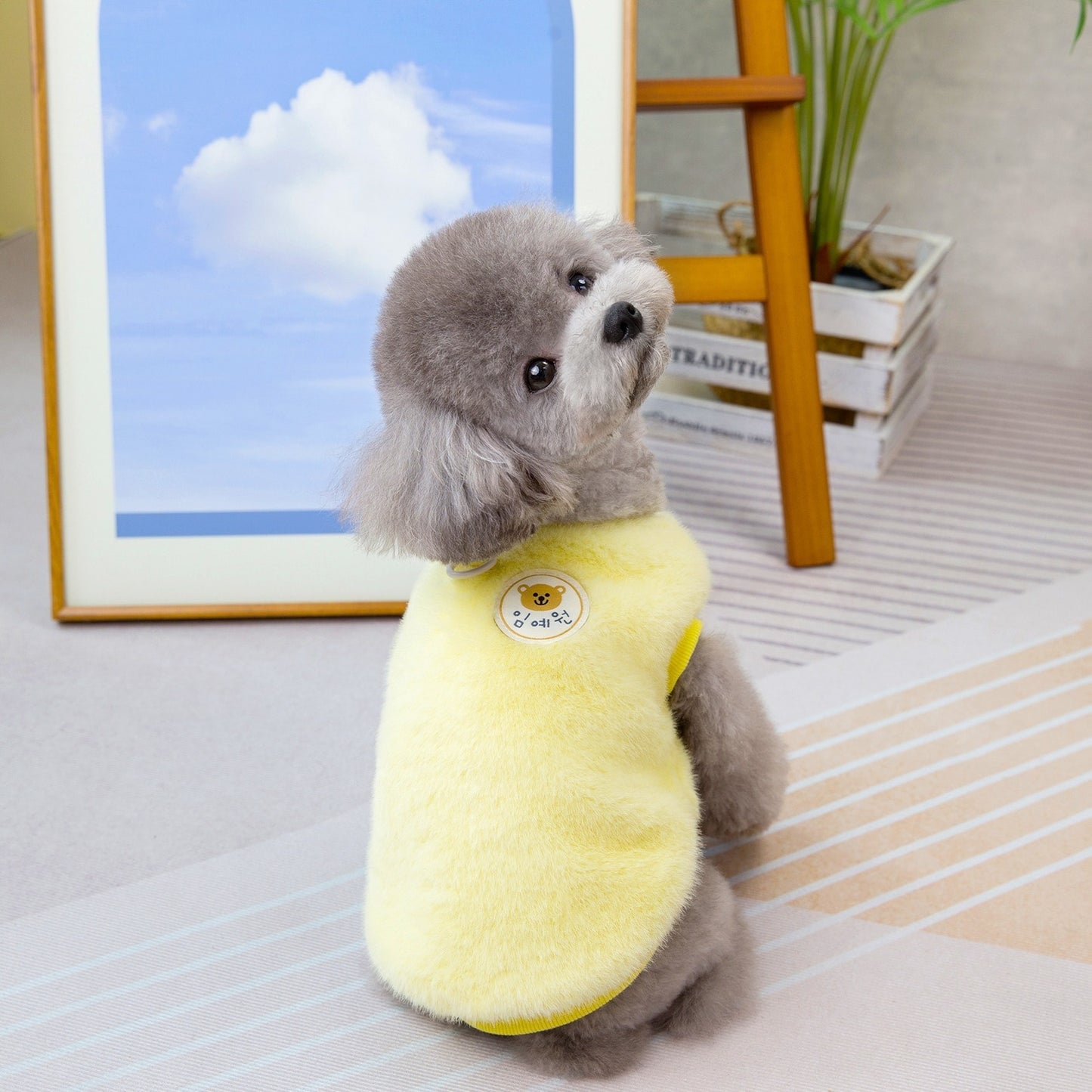人気犬の服ペットの服小型犬猫が着ることができる秋冬暖かく快適なウサギのぬいぐるみコート