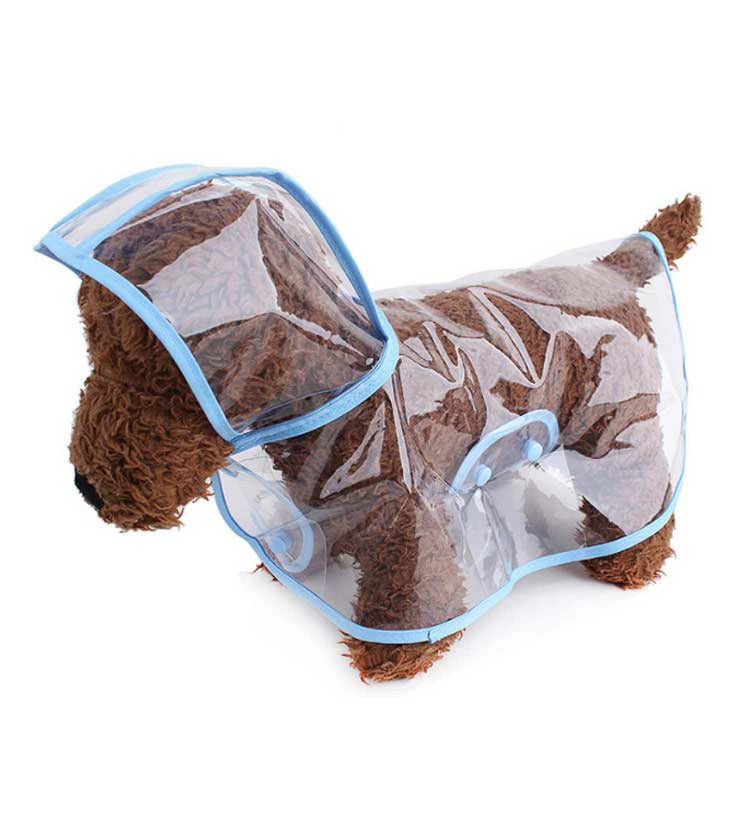 高評価 犬用 レインコート レインポンチョ ドッグウェア 雨具 カッパ 小型犬 中型犬 レインウェア クリア アウトドア ペット 犬 透明 フード付き パーカー 帽子付き 犬服 ペット服 梅雨 雨対策