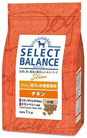 <a href="https://www.qoo10.jp/gmkt.inc/Search/brand.aspx?brandno=109498" target="_blank" class="title_brand" id="btn_brand" title="Select Balance ">Select Balance </a>セレクトバランス スリム チキン 小粒 成犬の体重管理用1kg