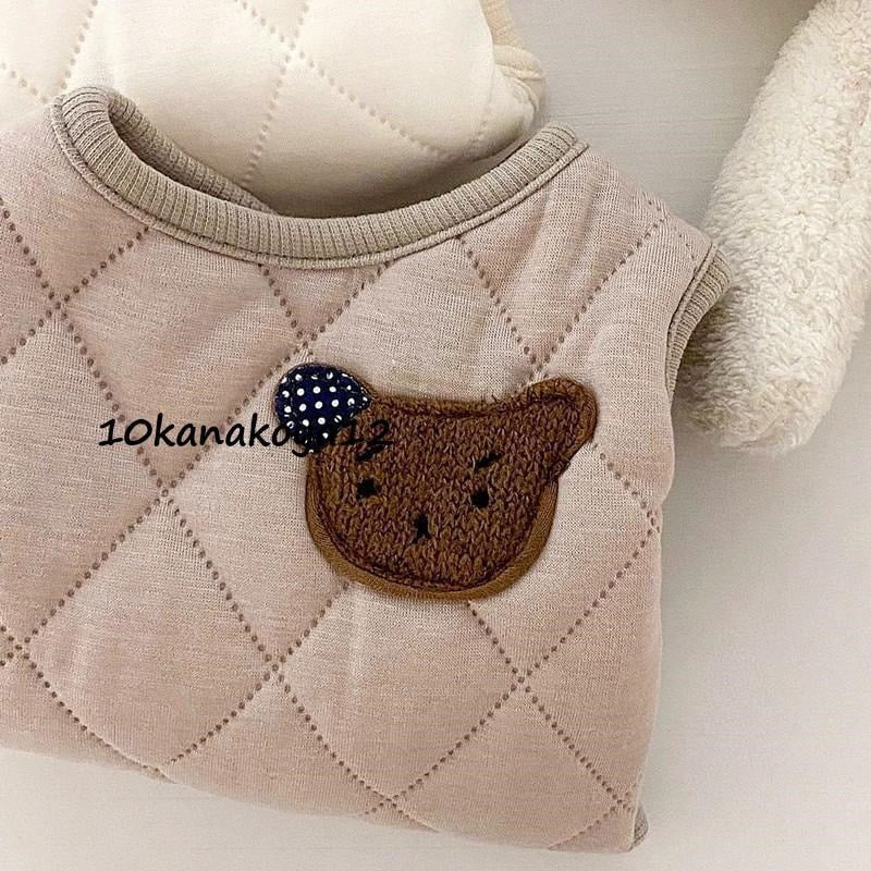 犬 服 ジャケット コート クマ 犬の服 オシャレ 防寒 キルティング ダウン風ジャケット 冬 防寒 冬服 冬物