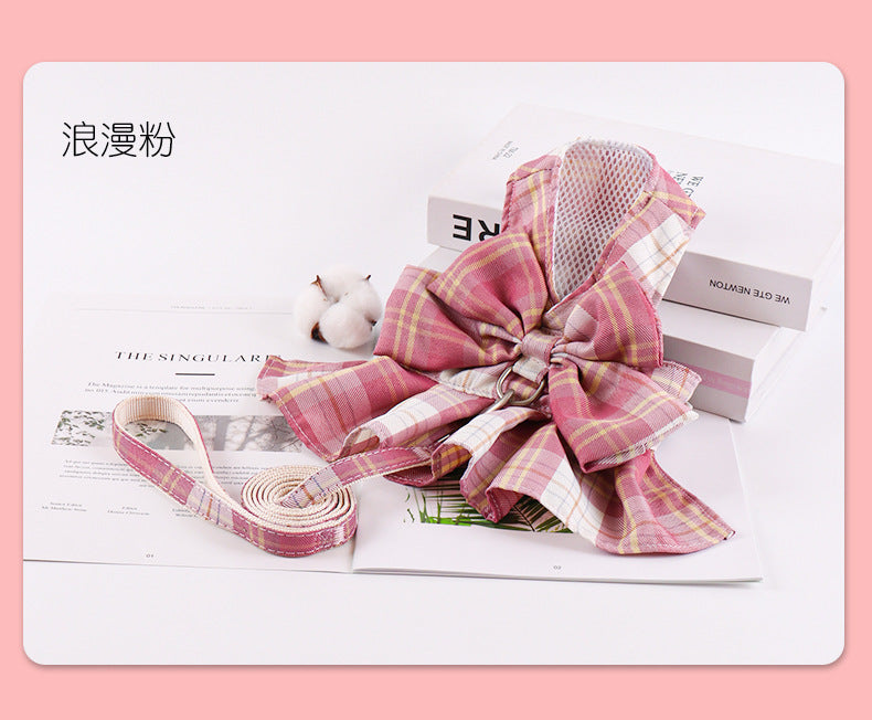 ペット リード 犬 猫 洋服 jk ベストタイプ リード 洋服 テディベア お出かけ チェストストラップ 犬 リード グッズ r n r n