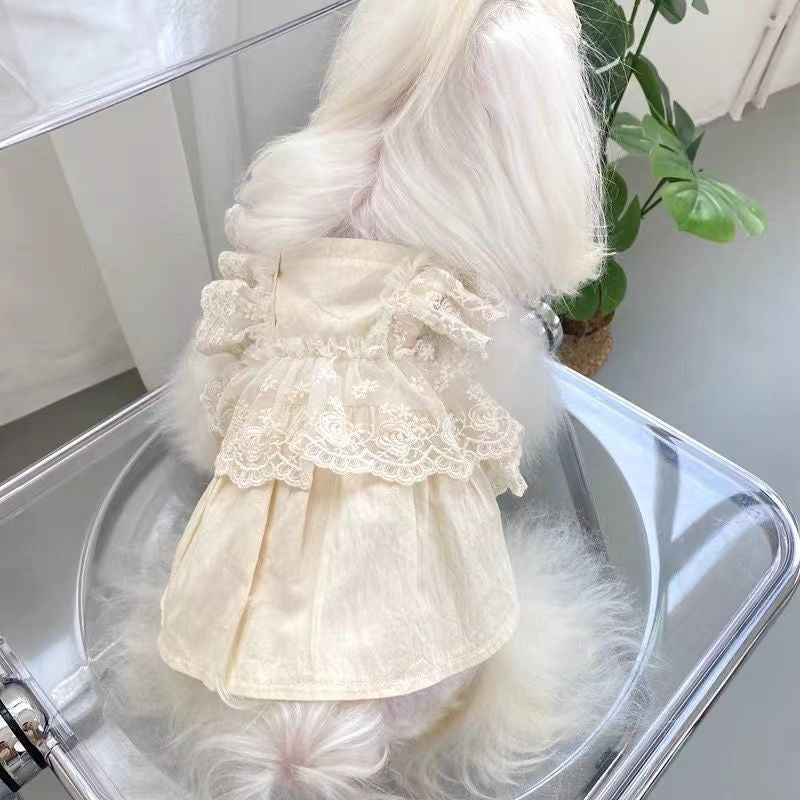 春夏新作 犬服 ペット服 犬 洋服 ペット 犬用品 小中型犬 犬 スカート 子犬 夏 春秋 服 ペット 小型犬 猫 薄い部分