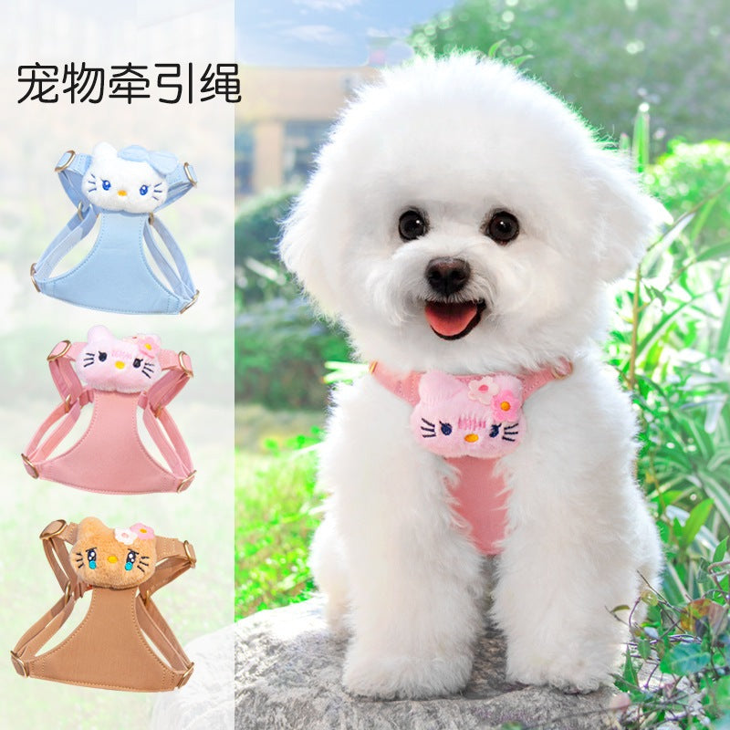 おしゃれ 犬用 ペット用品 ネコ用ハーネス 犬用ハーネス 86 お散歩 簡単装着 ハーネスリードセット 猫用 2点セット 犬 小型犬 中型犬 リーシュ 胴輪 ハーネス お出かけ リード ペットハーネス