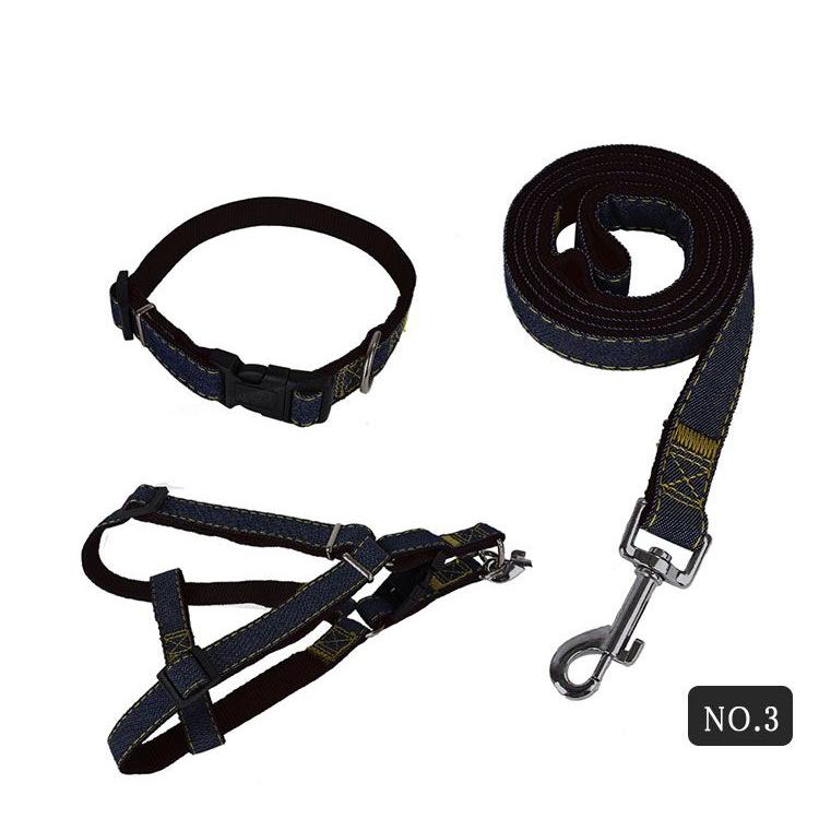 新商品プロモーション,数量限定 ペット用 犬用 ハーネスと首輪とリード 3点セット ベルト式ハーネス ストレス軽減 歩行補助 ハーネスと首輪はバックル開閉 簡単着脱 簡単サイペット用 犬用