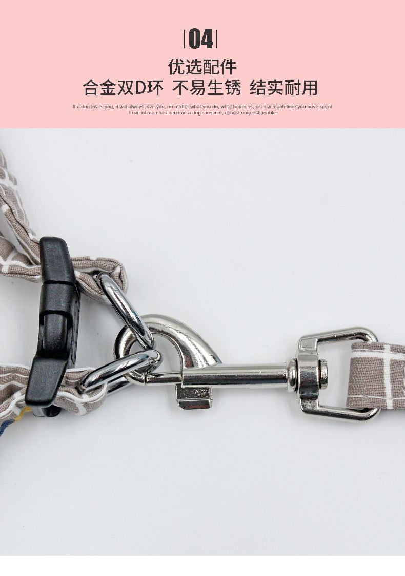 背心式犬牽引紐テディ比熊小型犬胸背ドッグラン子犬チェーンペット用品