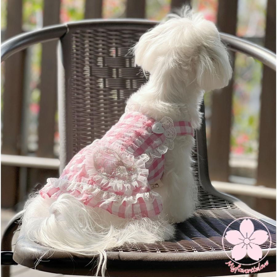万能流行感 ぺット 服 安い 犬 春 夏 チェック フリル キャミソール かわいい 可愛い ハイブランド 猫 ドッグ ウェア