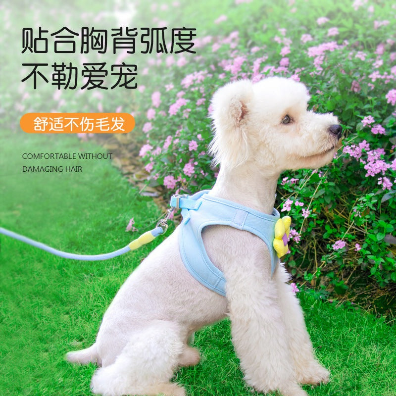 小型犬 犬 リード 75 猫用 中型犬 ペットハーネス ペット用品 シンプル 胴輪 お出かけ 犬用 2点セット ハーネス ネコ用ハーネス お散歩 簡単装着 犬用ハーネス 軽量 おしゃれ ハーネスリード