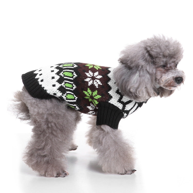 2023年新作入荷 ペット服 犬 服 Tシャツ ドッグウェア犬服クリスマス衣雪花セーターハロウィンペット服セーターヘラジカ衣犬セーター