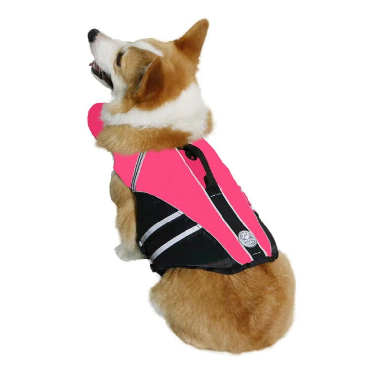 限定販売犬用 大型犬 ライフジャケット 配色 小型犬 フローティング 海 ハンドル付き 犬用 かわいい 海水浴 ライフジャケット 救命胴衣 中型犬 高浮力 プール 川 水遊び あごのせ 川遊び 水害