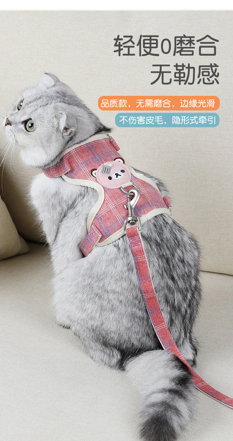 猫用 68 ペットハーネス 犬用ハーネス ネコ用ハーネス お散歩 犬 ハーネスリードセット シンプル ペット用品 ハーネス 小型犬 胴輪 お出かけ おしゃれ 中型犬 簡単装着 2点セット リーシュ 犬