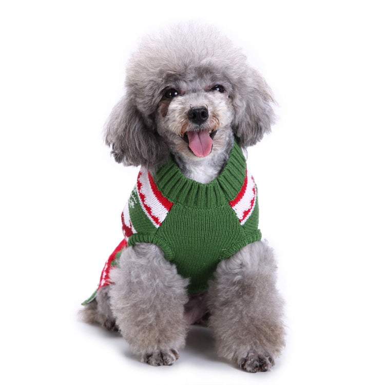 2023年新作入荷 ペット服 犬 服 Tシャツ ドッグウェアペットの服セーターハイネック犬の服セータークリスマス雪花の犬のセーター秋冬