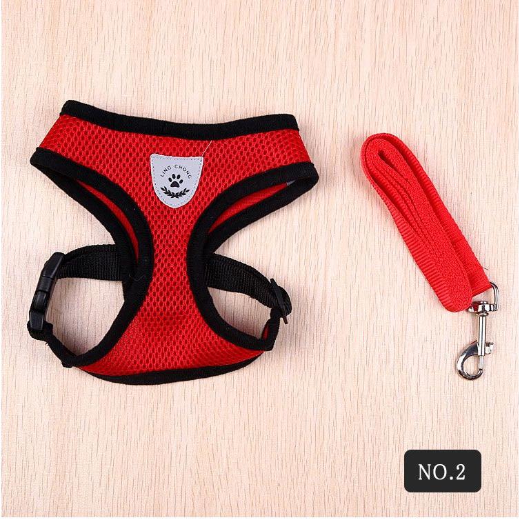 新商品プロモーション,数量限定 ペット用 犬用 ハーネスとリード2点セット 全8色 S M L XL ペット用品 型ハーネス(胴輪)&リード(引き綱) ボディストレス軽減ペット用 犬用