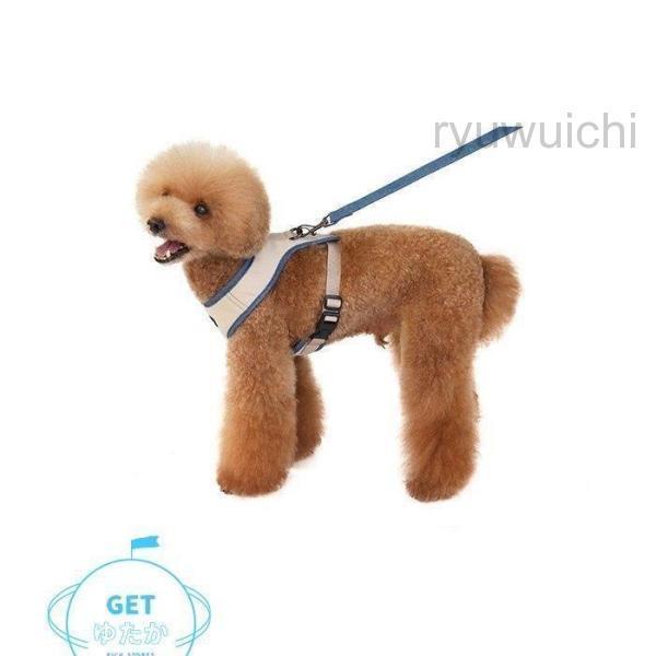 高品質新入 ハーネスリード 2点セット ベストタイプ 犬 猫 ドッグ キャット 小型犬 中型犬 ペット用品 ペットグッズ ハーネス リード 胴輪 無地 メッシュ