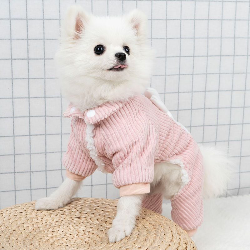 人気秋冬新しいペットウェア かわいい厚手ペット服 暖かい 快適犬洋服
