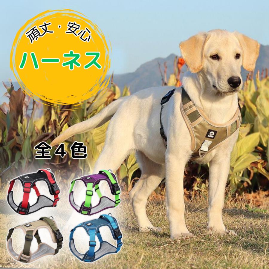 抜けない ハーネス 小型犬 犬 首輪 簡単装着 頑丈 おしゃれ バックル 中型犬 クッション 散歩 ナスカン 反射 大型犬 夜 安心 脱げない 胴輪 ロック機能 リード