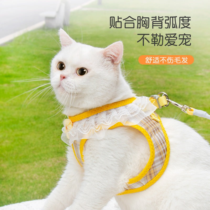 中型犬 軽量 シンプル 胴輪 ハーネスリードセット 小型犬 ペットハーネス 猫用 簡単装着 犬 リーシュ ネコ用ハーネス ペット用品 2点セット お出かけ お散歩 リード 犬用ハーネス 76 犬用 ハ
