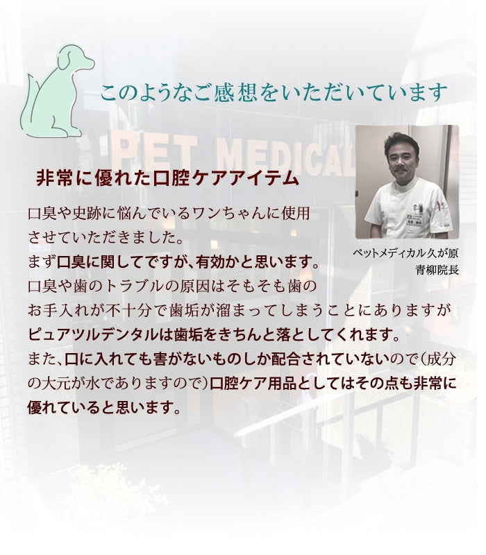 獣医推薦愛犬愛猫の歯垢歯石歯周病が塗るダケでツルツルな歯に!安心安全な100%天然由来!歯磨ジェル ピュアツルデンタル60m