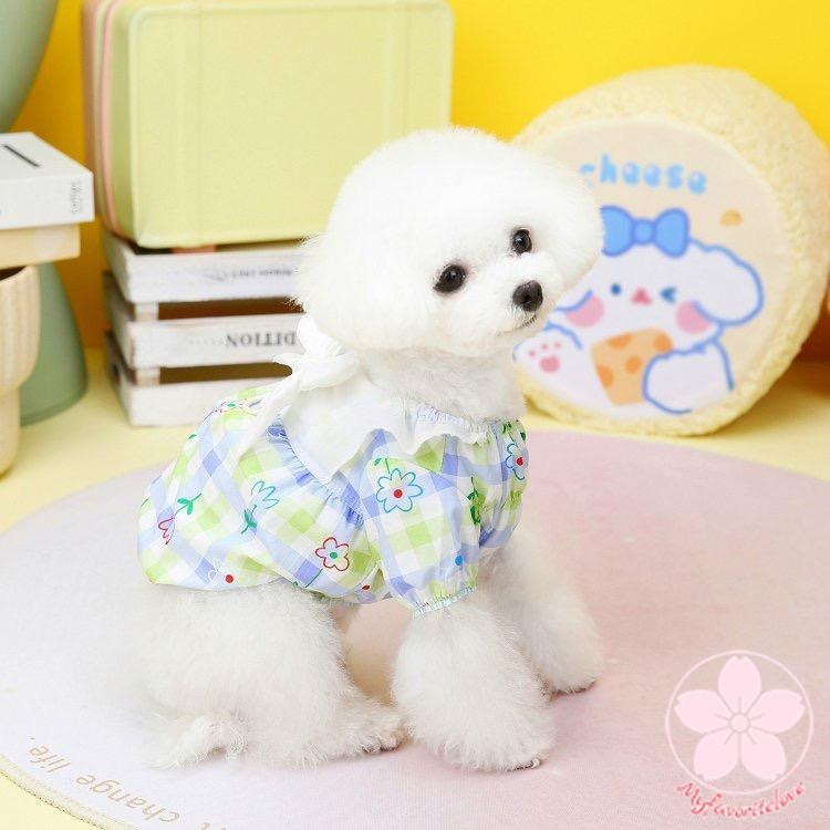 高級な質感 ペット 服 安い 犬 春 夏 秋 フリル ワンピース かわいい 可愛い ハイブランド 猫 ドッグウェア