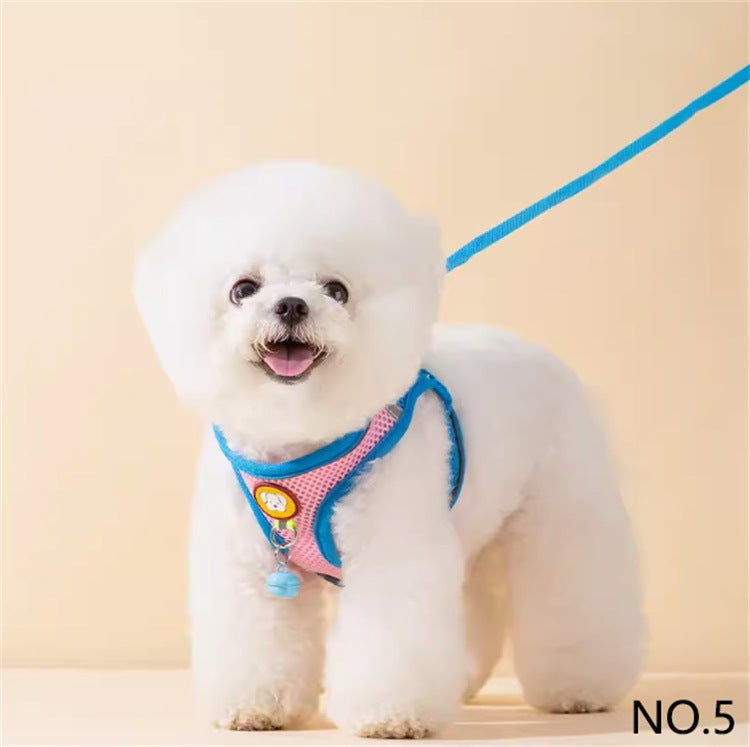 犬ハーネス メッシュ生地 軽量 調節可能 通気性 引っ張り防止 犬用胴輪 簡単着脱 夜間反射 咳き込み軽減 耐久性 小型犬 中型犬 人気 丈夫 散歩用ペット首輪